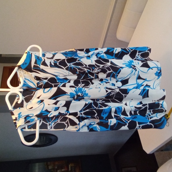 Blouse Black White and blue, Kasper - Picture 1 of 4